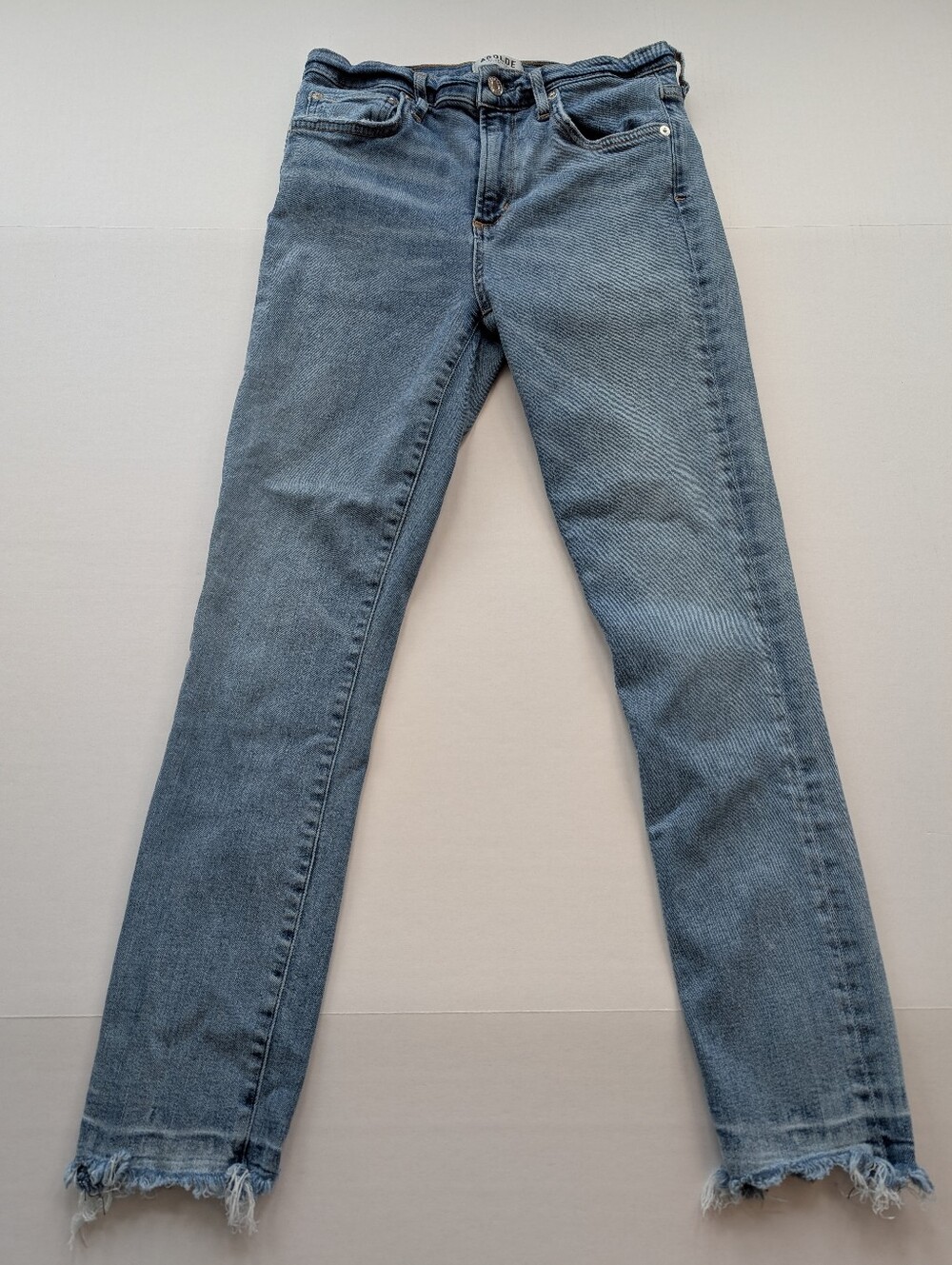 AGOLDE Skinny Jeans with Raw Hem